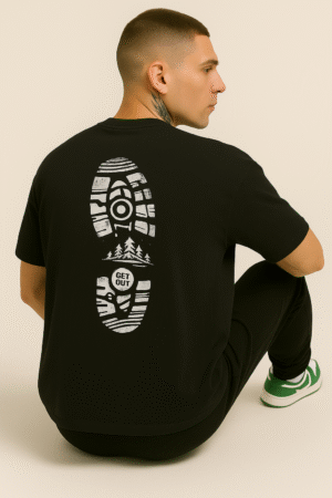Black Men’s Terry Oversized Tee
